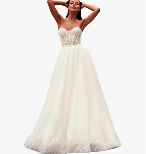 Sienna A-Line Sweetheart Wedding Dress (Ivory)