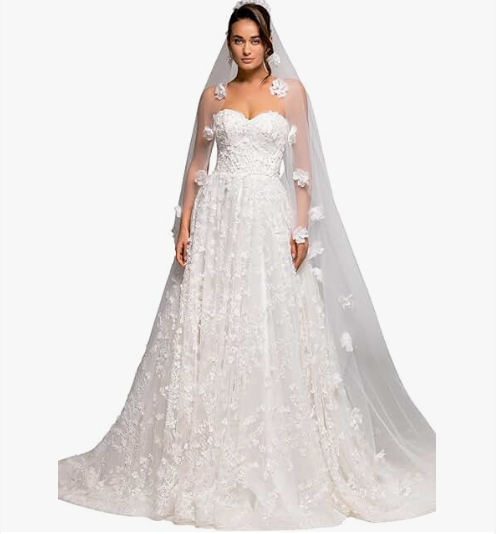 Daveigh A-Line Sweetheart Wedding Dress (Milk)
